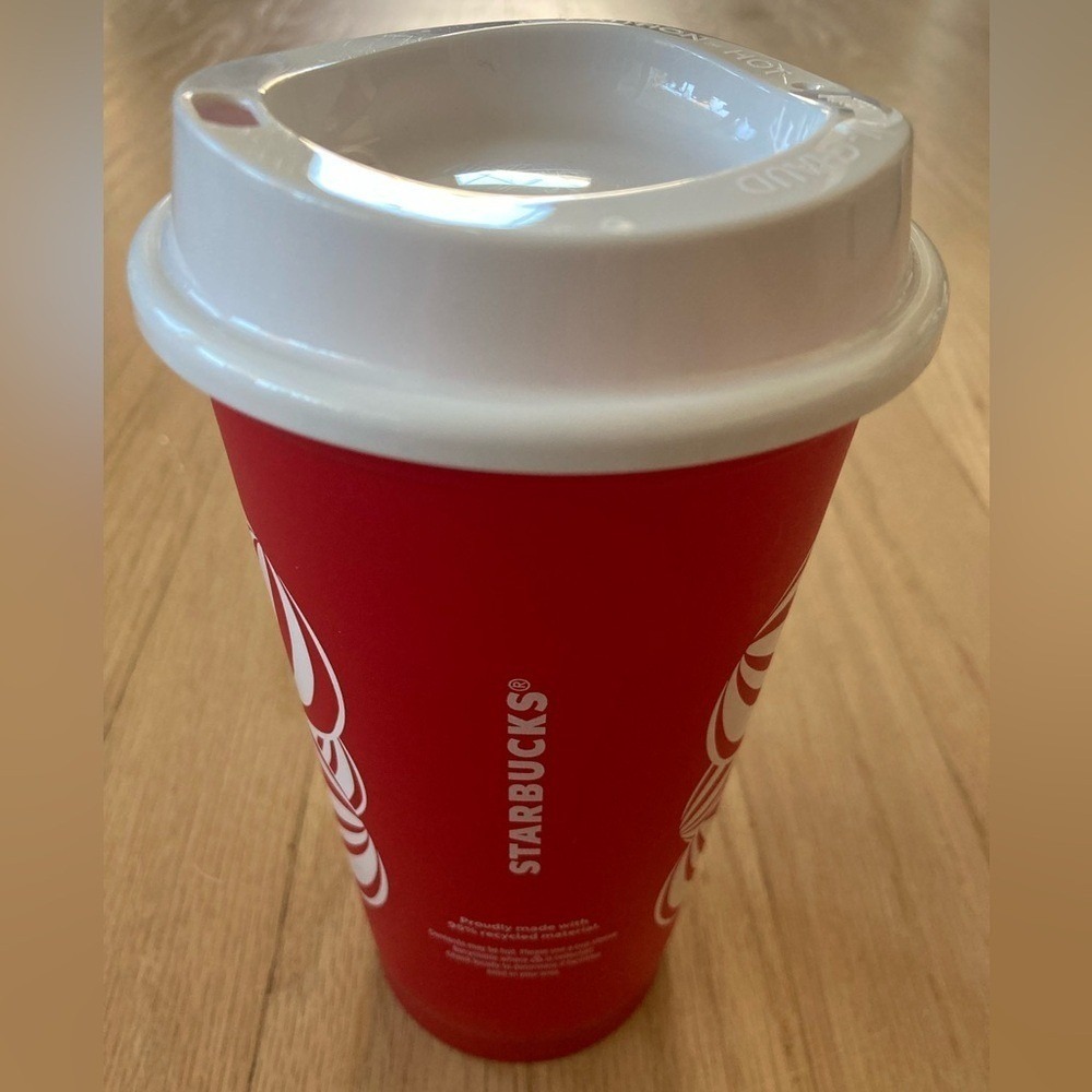Starbucks 2024 Anniversary Red Mug 16oz Collectible Fandom Coffee Cup Hot Cocoa - Picture 9 of 9